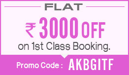 Get Flat Rs.3000 off on 1st Class Flight Booking at Akbartravels