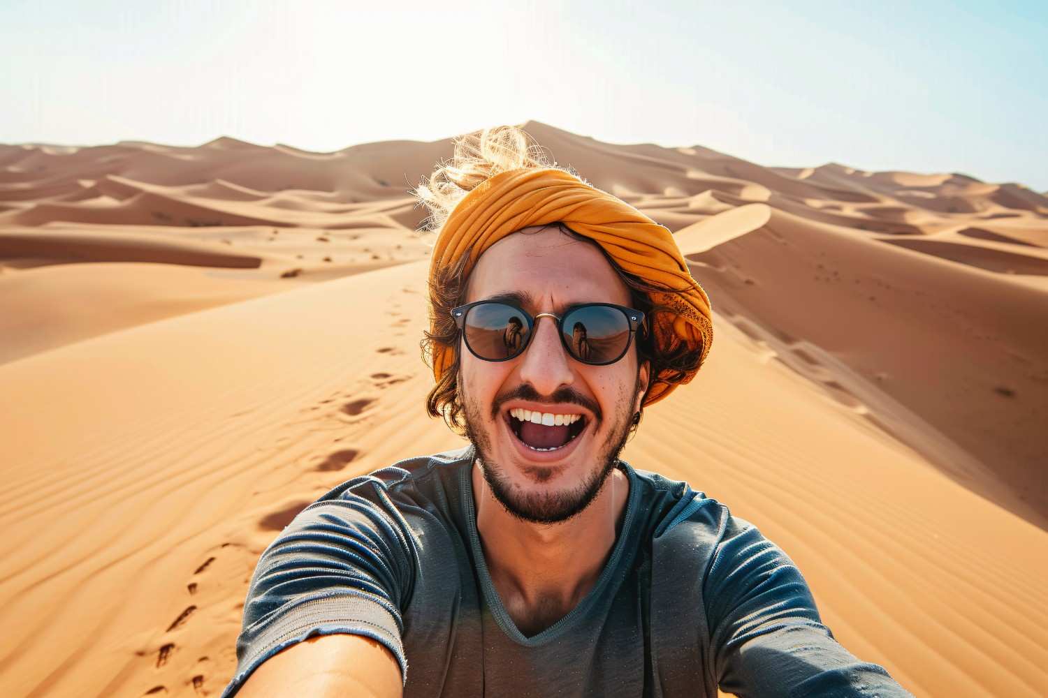 Traveller preparing for a luxury UAE holiday