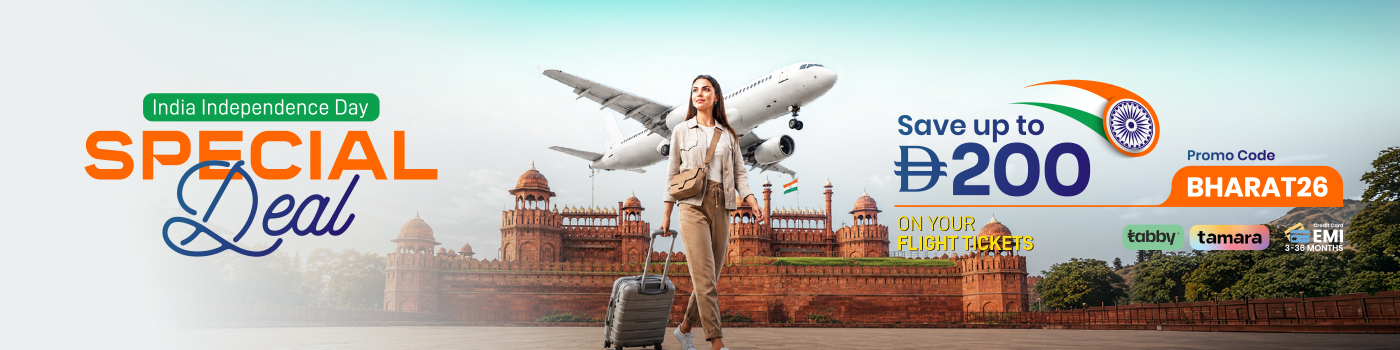 India Independence Day Flight Offers | Save Up to AED 200