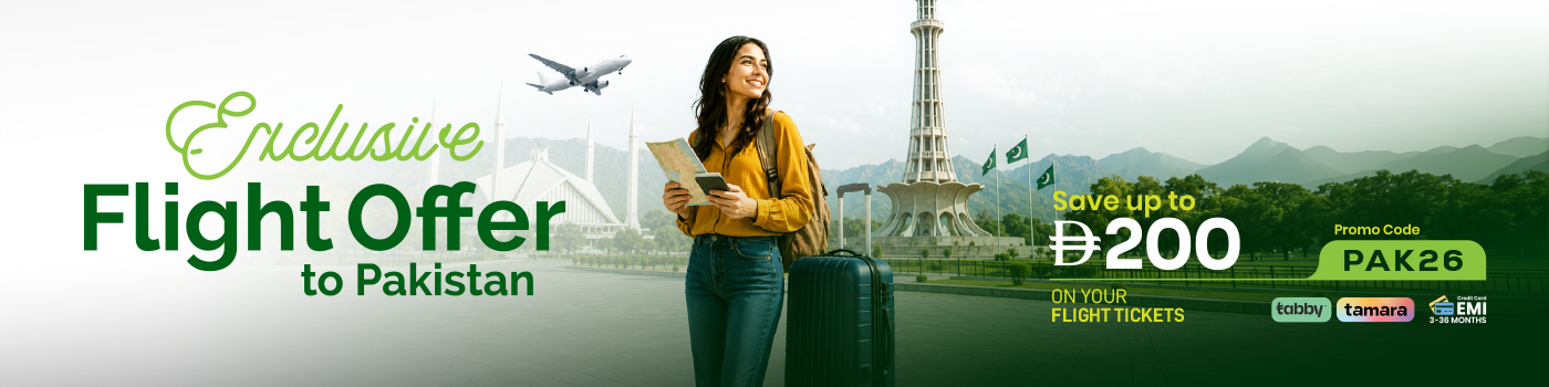 Pakistan Flight Offers – Save Up to AED 200