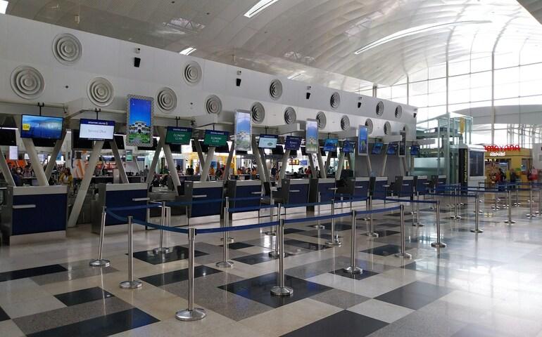 Airport check-in counters