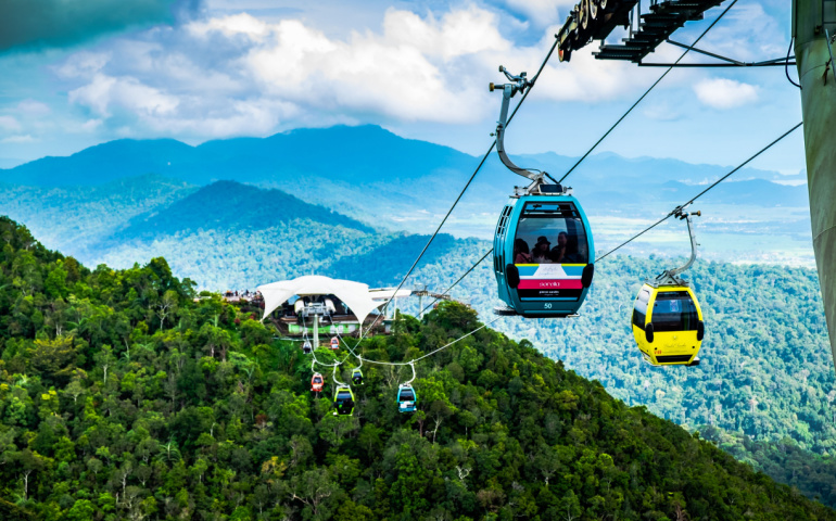 Cable Car and Skybridge at Langkawi, Malaysia
