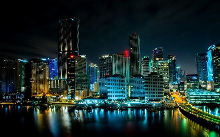 Night view in Miami