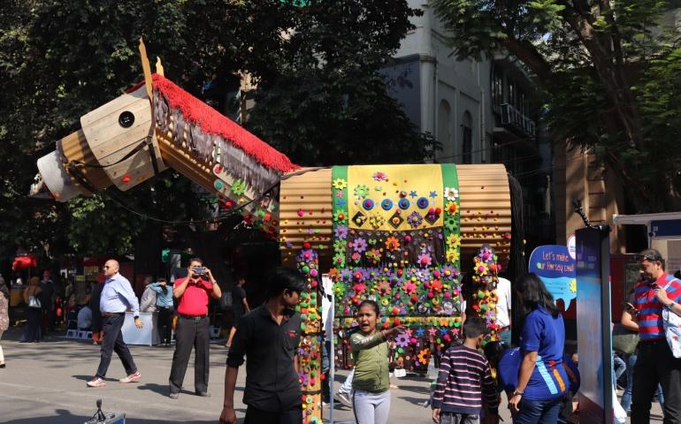 Art installation at Kala Ghoda