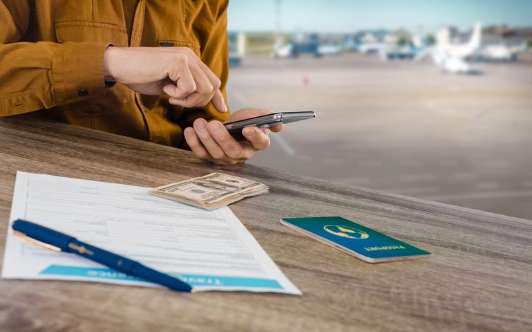 Filing for compensation at the Airport