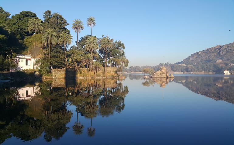 Mirror in Lake It's Nakhi Lake - Mount Abu