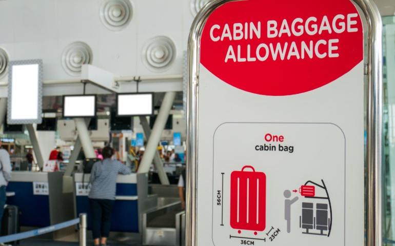 Cabin baggage allowance board