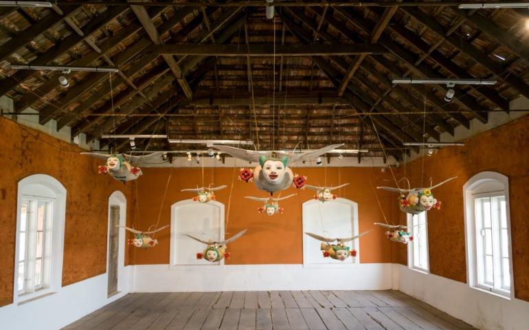 Airplane Art Exhibit at Kochi Biennale