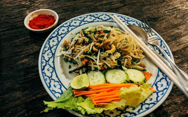Pad Thai dish

