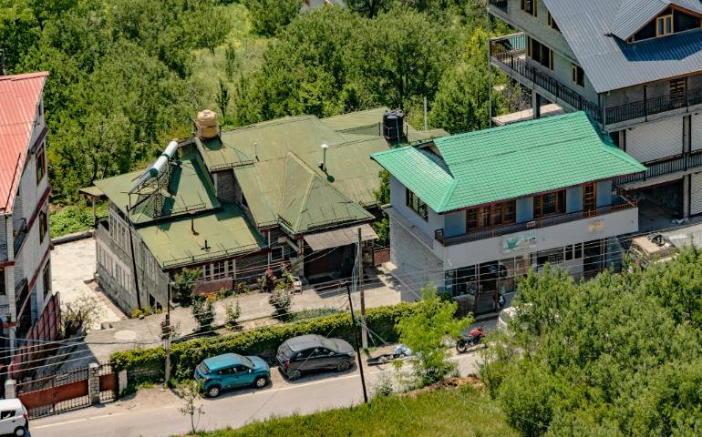 Sunlit Buildings in Manali