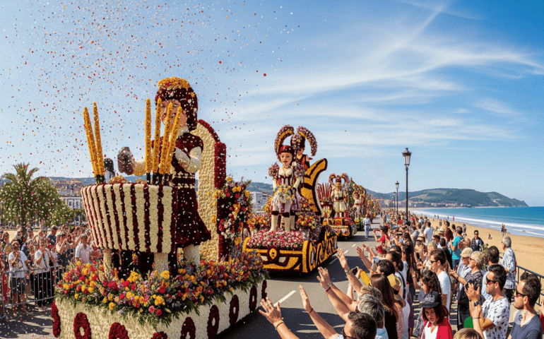 Battle of Flowers in Spain (AI-generated image for representation purposes only)