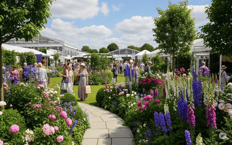 Chelsea flower show (AI-generated image for representation purposes only)
