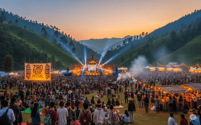 Ziro Music Festival (AI-generated image for representation purposes only)