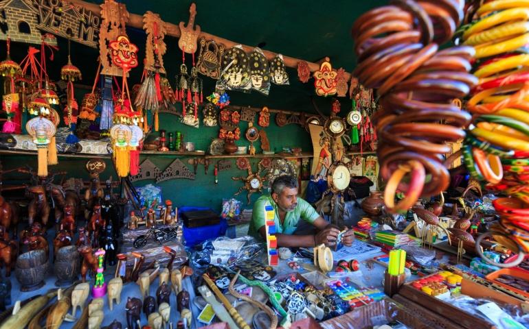 Handicraft shop in Munnar
