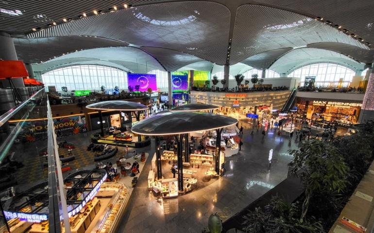 Istanbul Airport, Turkey. Departure zone