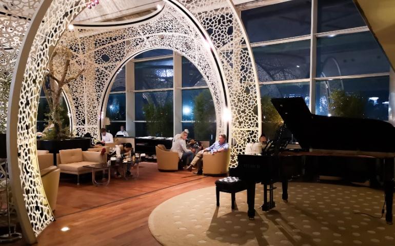 Business class lounge of Turkish airlines
