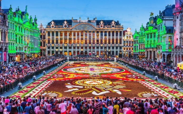 Brussels flower carpet