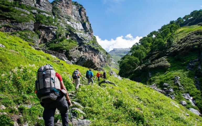 Landscape of Hampta Valley