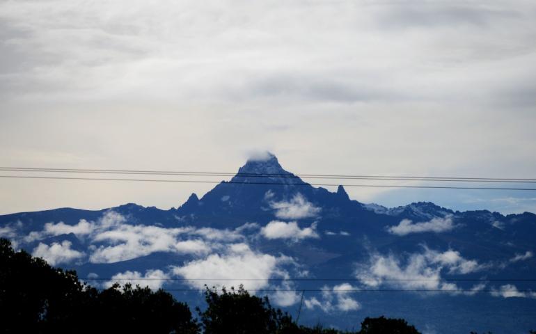 A scenic landscape of mount Kenya,