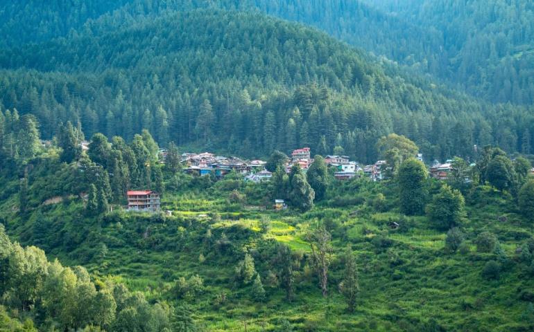 A small village in the Jibhi valley 
