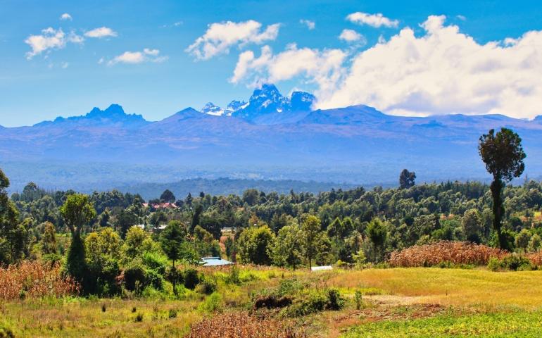 Spectacular view of Mount Kenya