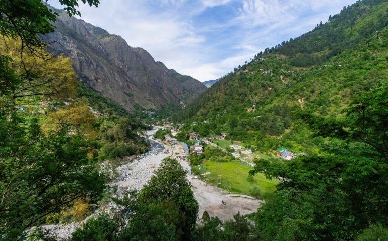 Various views of Tirthan Valley