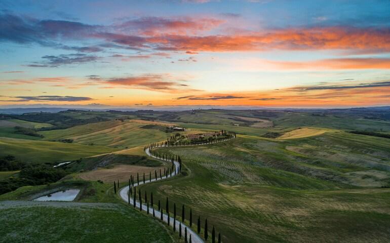 Scenic view of Tuscany