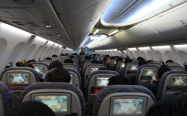 Inside the aircraft