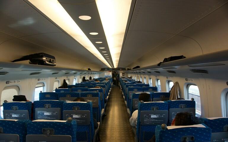 Representation image of the inside of Bhopal Shatabdi Express