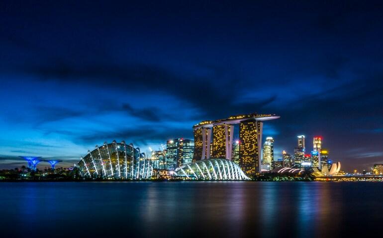 Singapore at nighttime