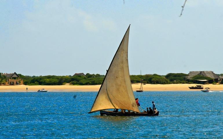 Traditional Dhow in Lamu Town