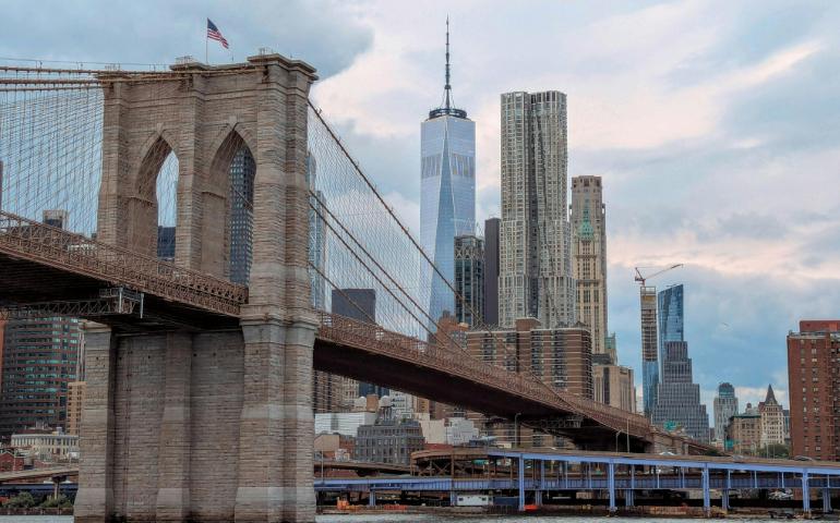 Iconic Brooklyn Bridge