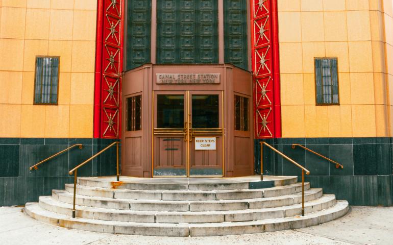Entrance to Canal Street Station in NYC