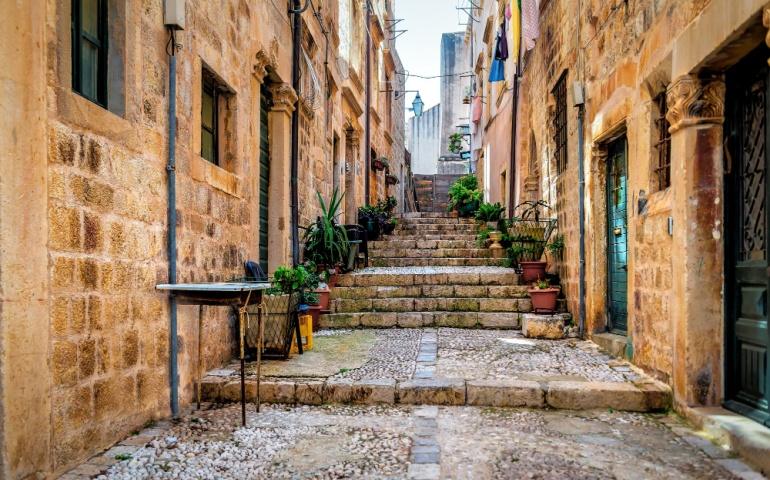 Dubrovnik old city street, Dubrovnik, Croatia