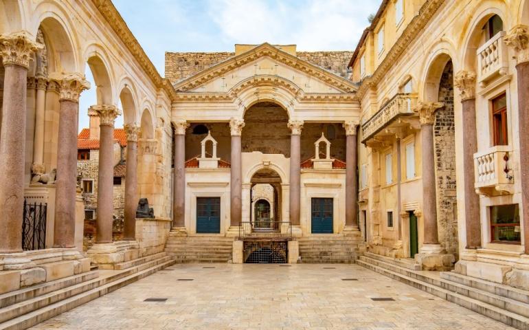 Diocletian's Palace in Split city, Croatia