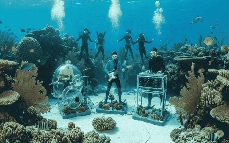Underwater music festival (AI-generated image for representation purposes only)
