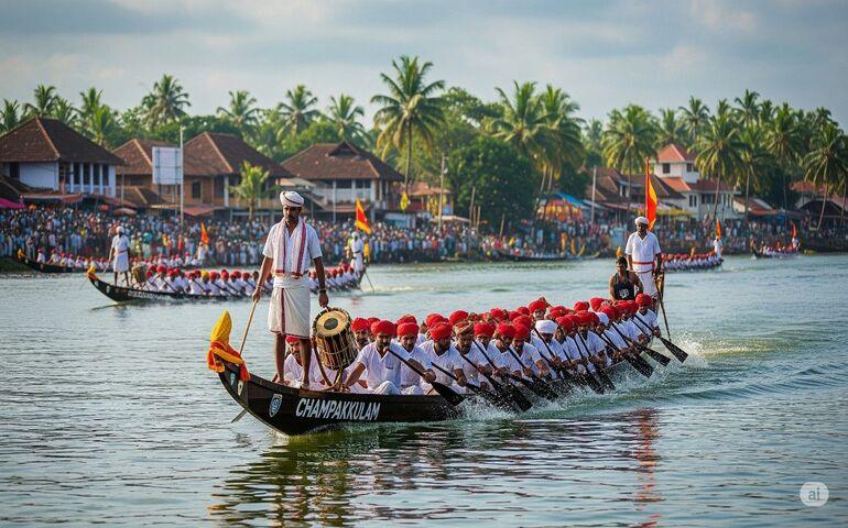 Champakkulam boat race (AI-generated image for representation purposes only)