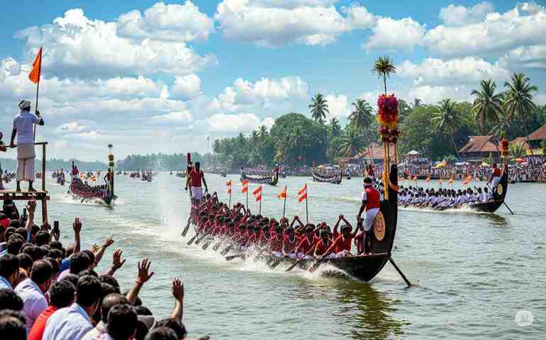 Audience cheering for the Nehru boat race (AI-generated image for representation purposes only)