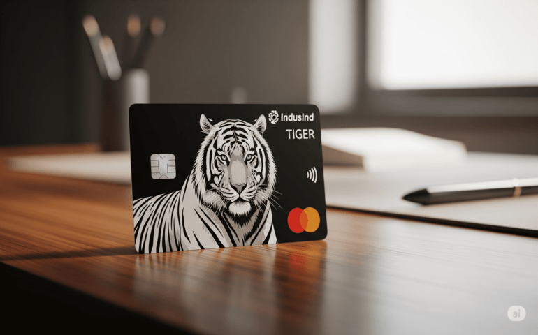 IndusInd Tiger Credit Card (AI-generated image for representation purposes only)