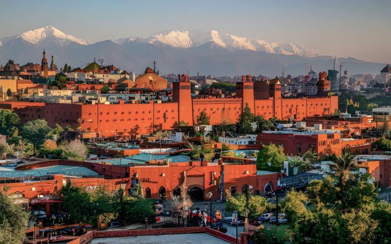 A breathtaking photo of Marrakech city in Morocco - Morocco vacation packages