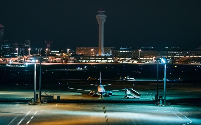 Night View of the Haneda Airport