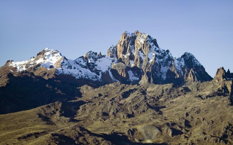 Aerial view of Mount Kenya