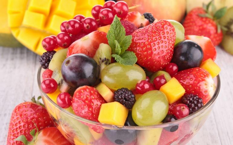 A light meal - fresh fruits salad 