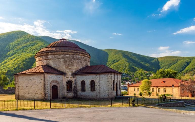 Ancient Albanian Church in Shaki city, Azerbaijan