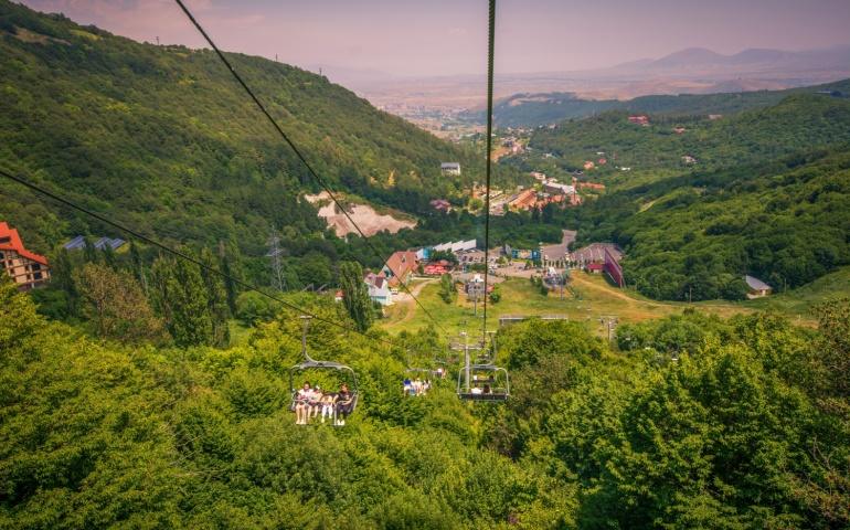 Representation of ropeways in Darjeeling