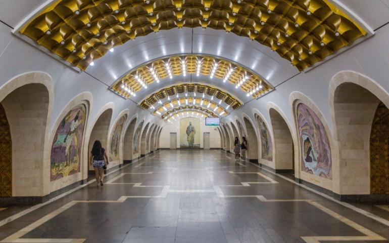 Metro station in Baku, Azerbaijan