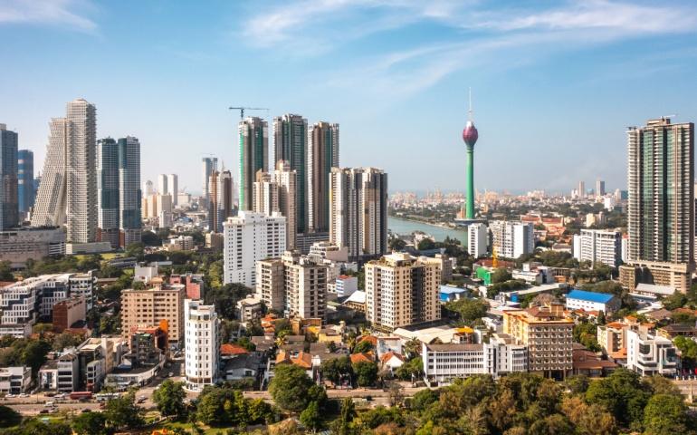 Cityscape of Colombo City on a Sunny Day