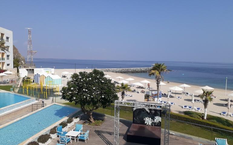 Beach view from the Radisson Hotel
