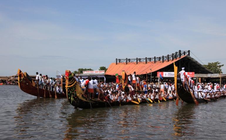 Locals geared up for the boat race