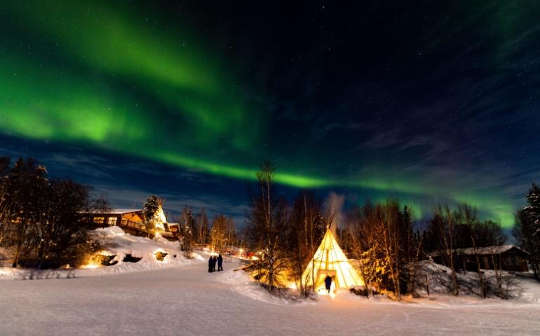 Northern Lights in Yellowknife, Canada